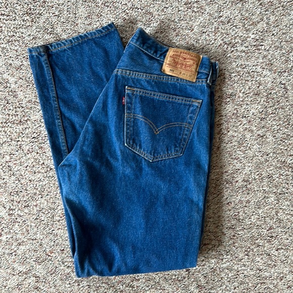 Levi’s vintage high waist 90’s 501 button fly XX size 32/31 mint condition - Picture 3 of 10